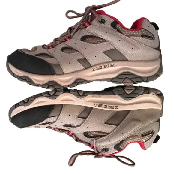 Merrell Moab Low Lace Waterproof Hiking Sneakers size 6 - Picture 1 of 7